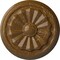 Ekena Millwork Olivia Ceiling Medallion (Fits Canopies up to 2 1/8"), 7 7/8"OD x 1 1/8"P, Smokey Topaz Crackle CM07OLSTC - alternate 1